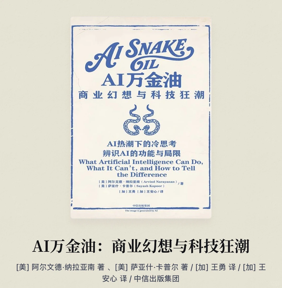《AI万金油:商业幻想与科技狂潮》