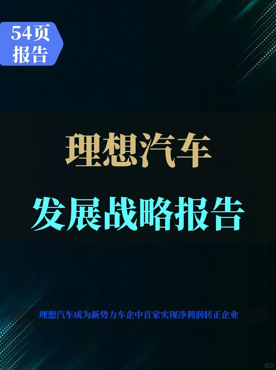理想汽车发展战略研究报告