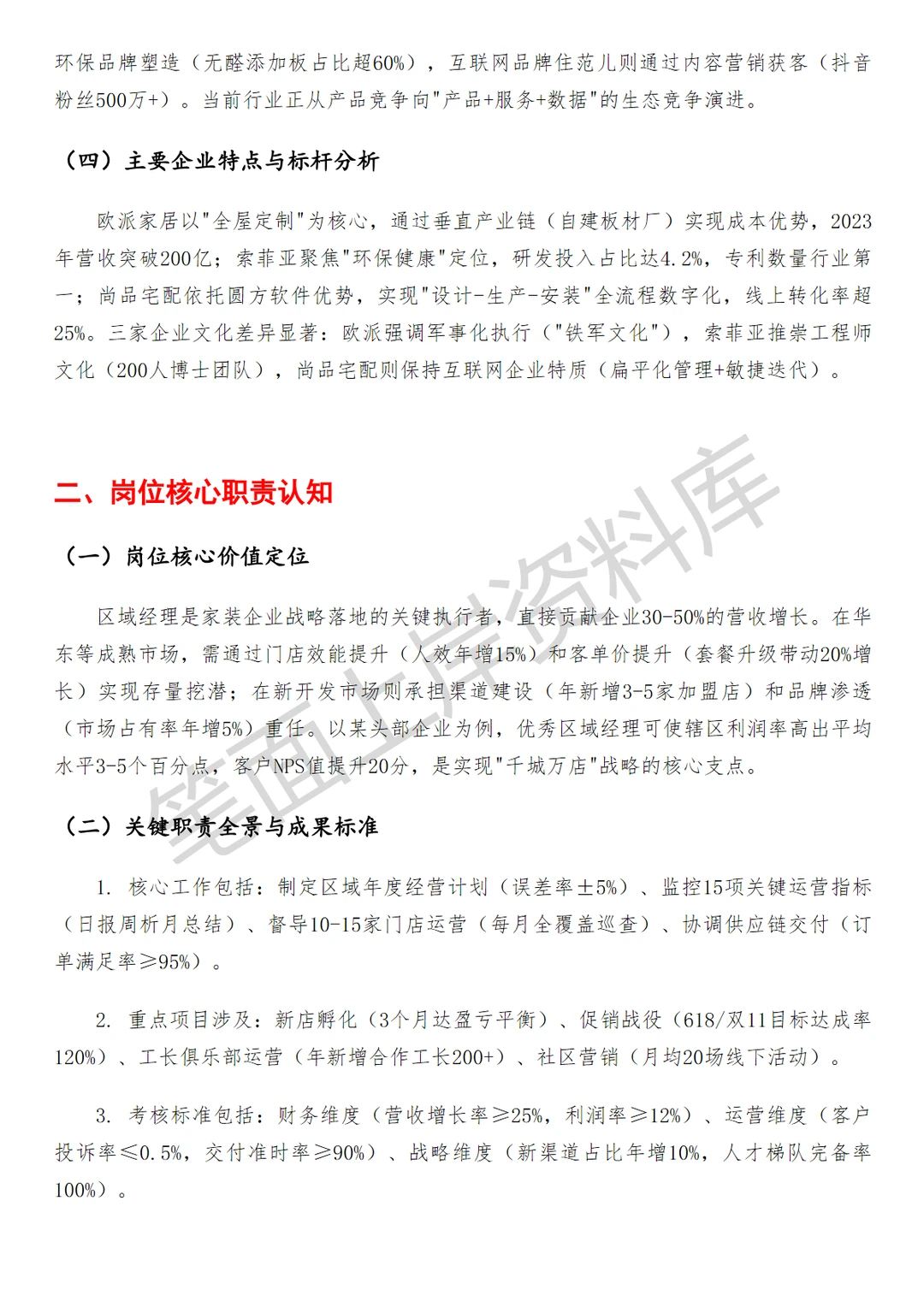 高德家装家居行业区域经理