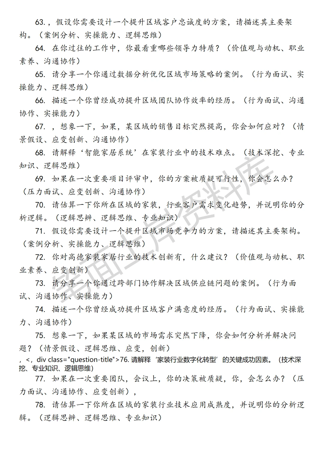 高德家装家居行业区域经理