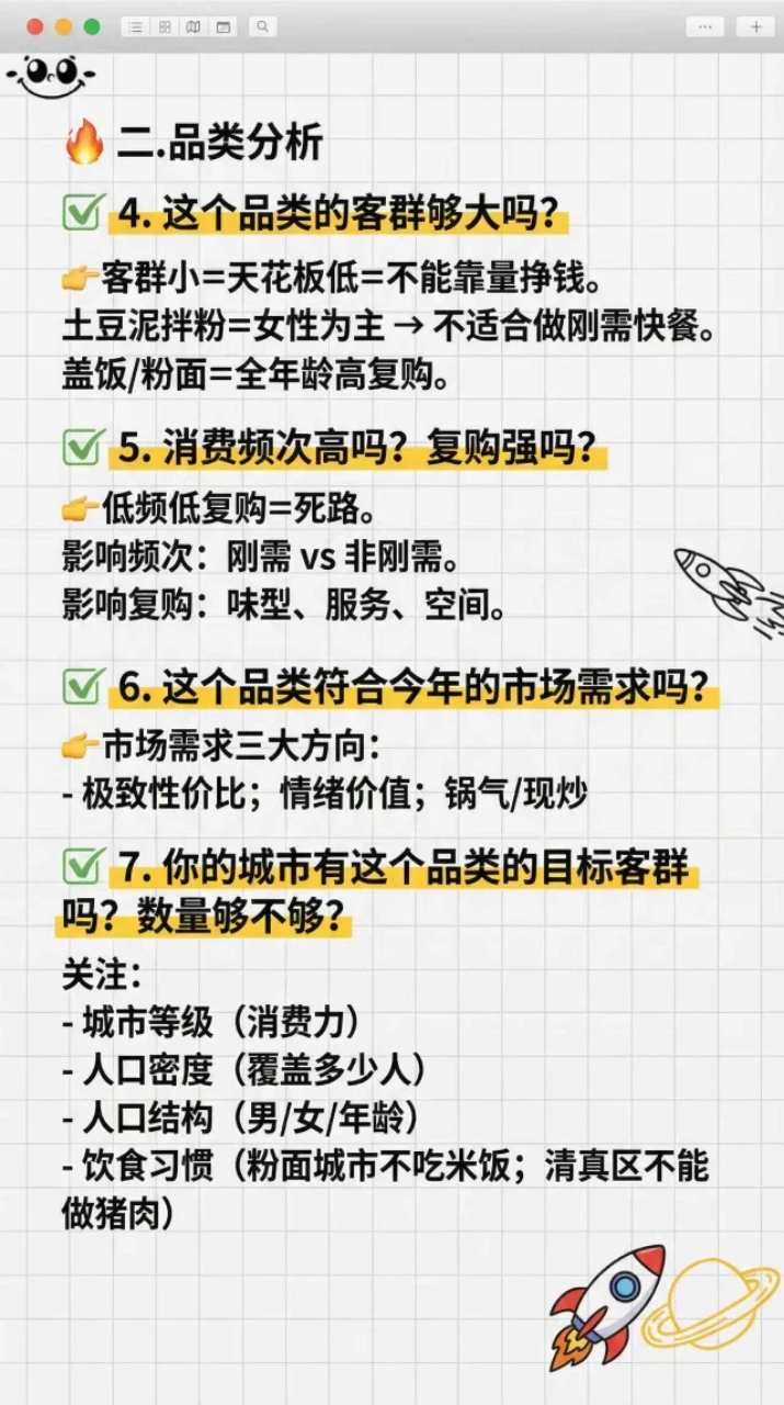 ⚠️餐饮加盟前必须要理清的15个问题