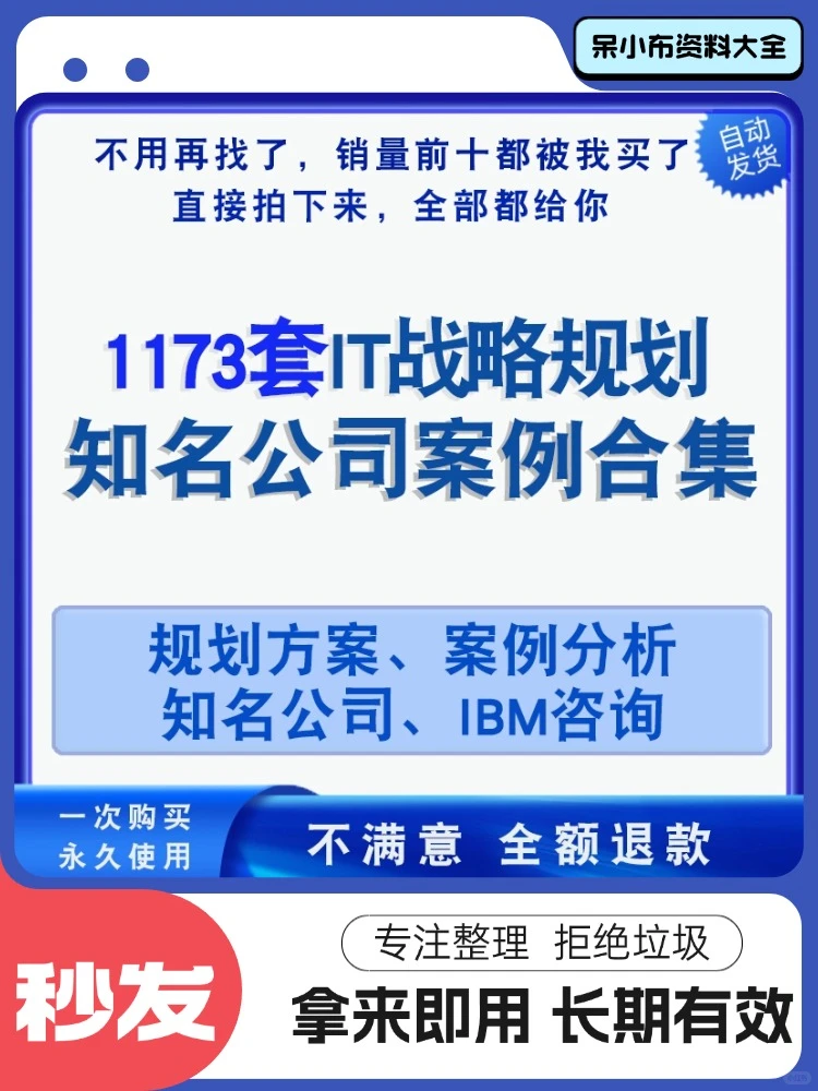 IT战略规划企业管理体系设计案例