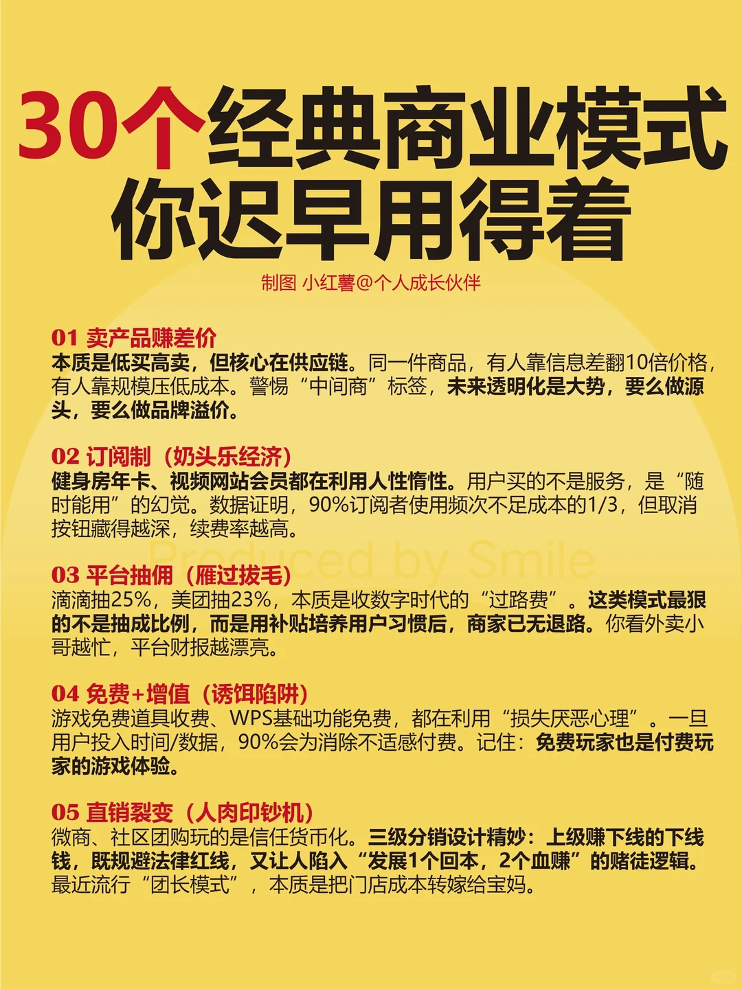 30个经典商业模式,你迟早用得着