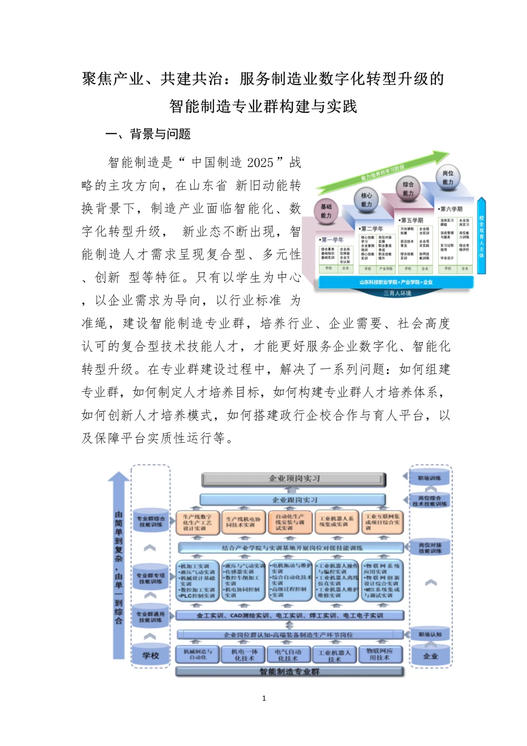 工业数智化：智能制造专业群构建与实践