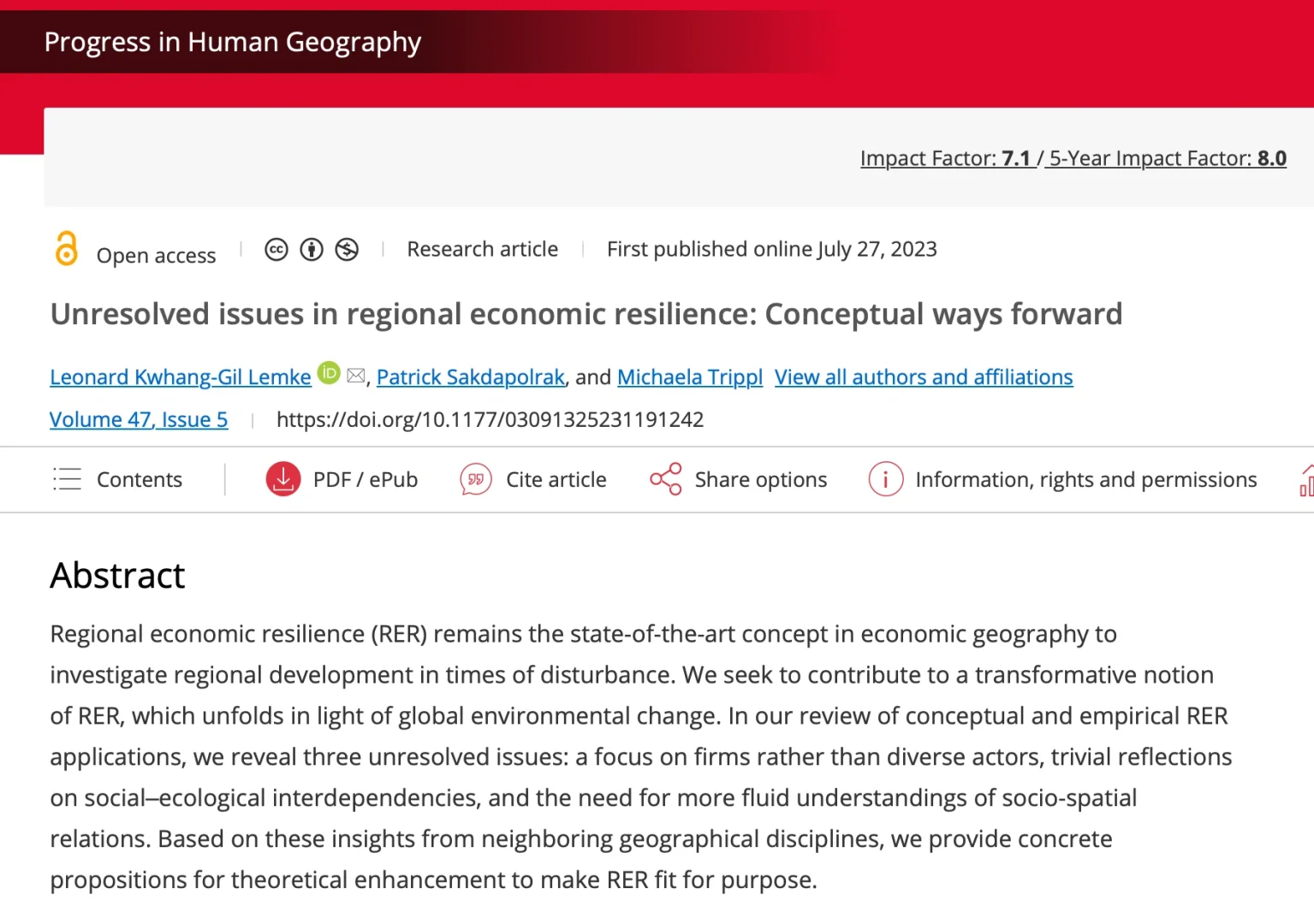 区域经济韧性:存在问题与研究方向
