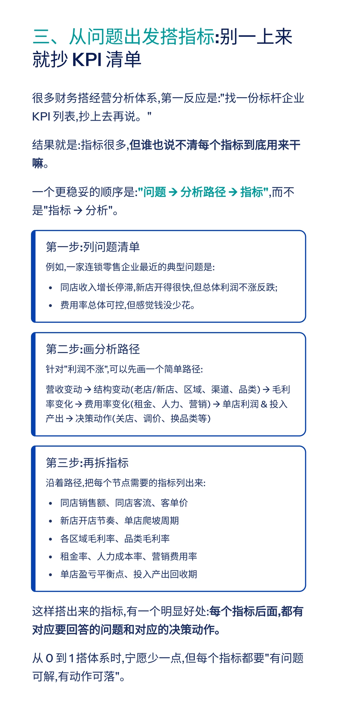 从0到1搭建经营分析体系