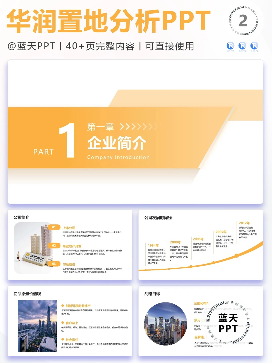 【060】华润置地战略分析营销策略 SWOT PPT