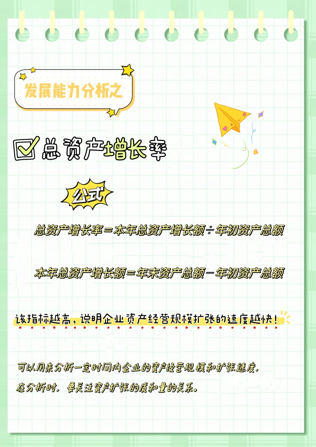 发展能力分析——总资产增长率