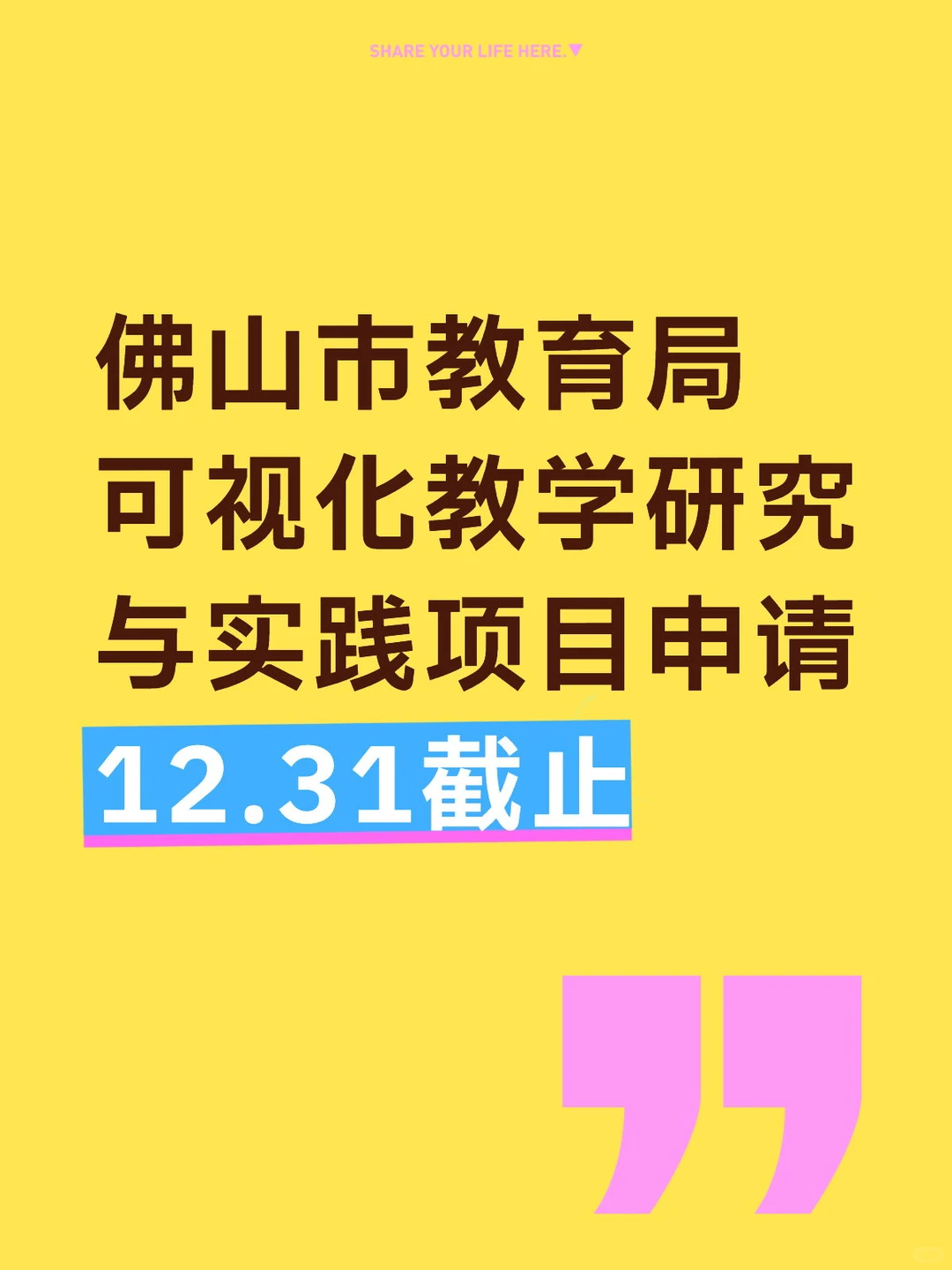 佛山市可视化教学研究与实践申报