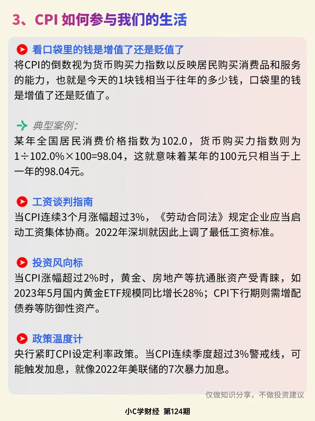 金融小知识:什么是CPI（消费者价格指数）？