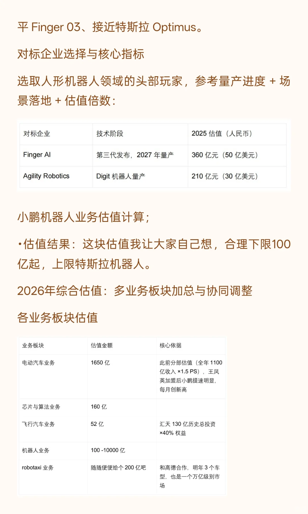 小鹏汽车猜想与业务估值分析