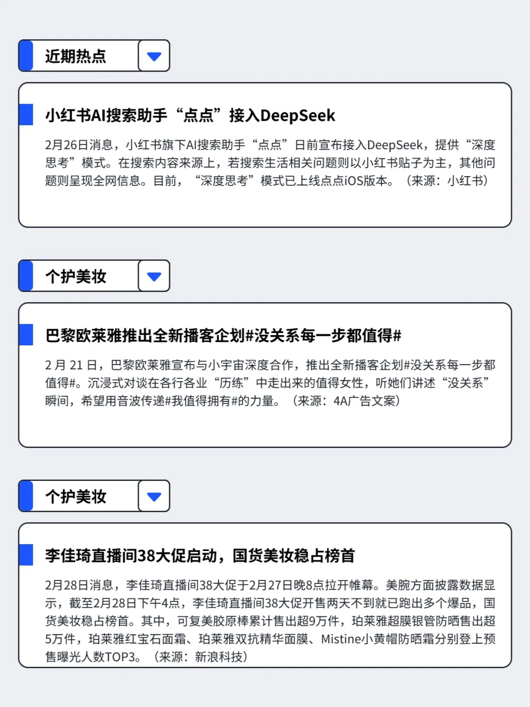 2.24-3.2丨本周快消品行业分析左滑速看