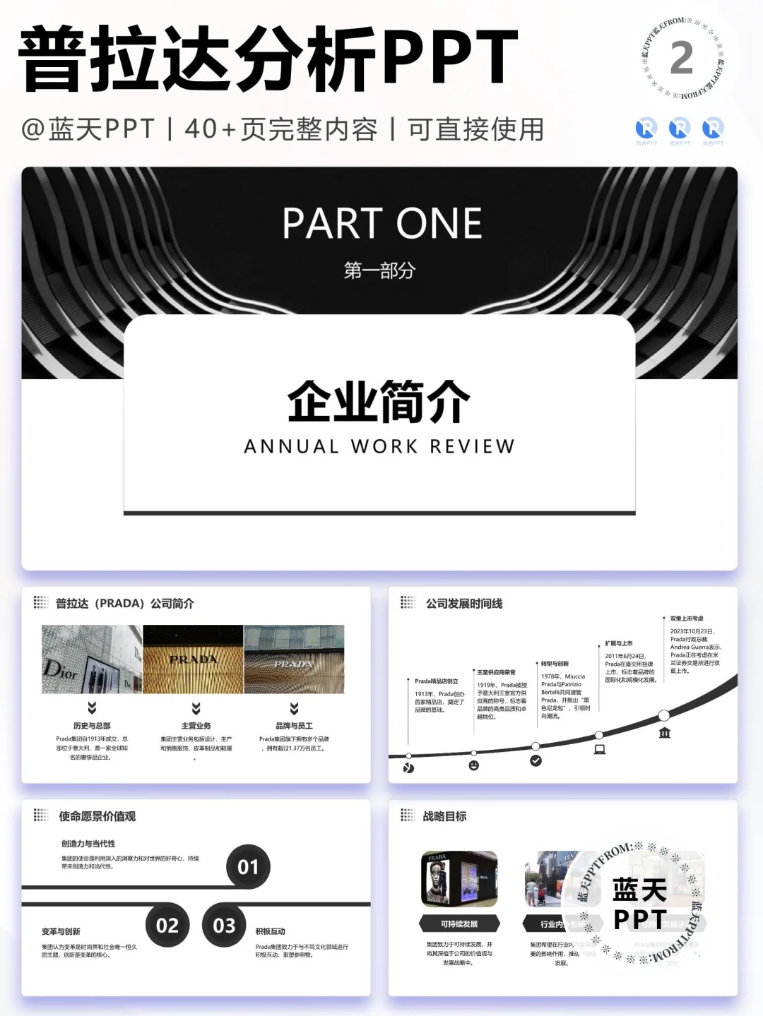 【121】普拉达战略分析营销策略 SWOT PPT