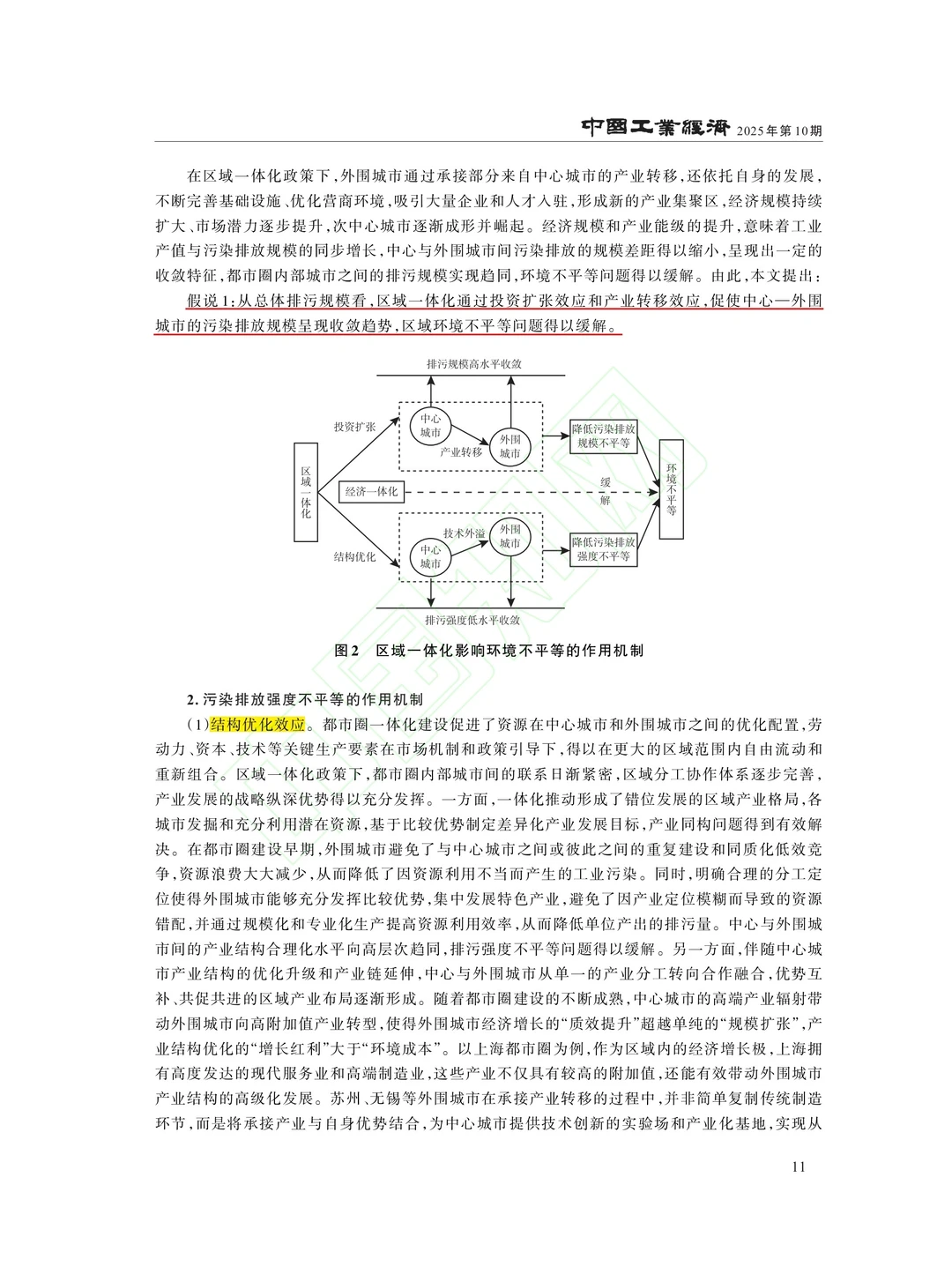 文献分享‖区域一体化如何影响环境不平等