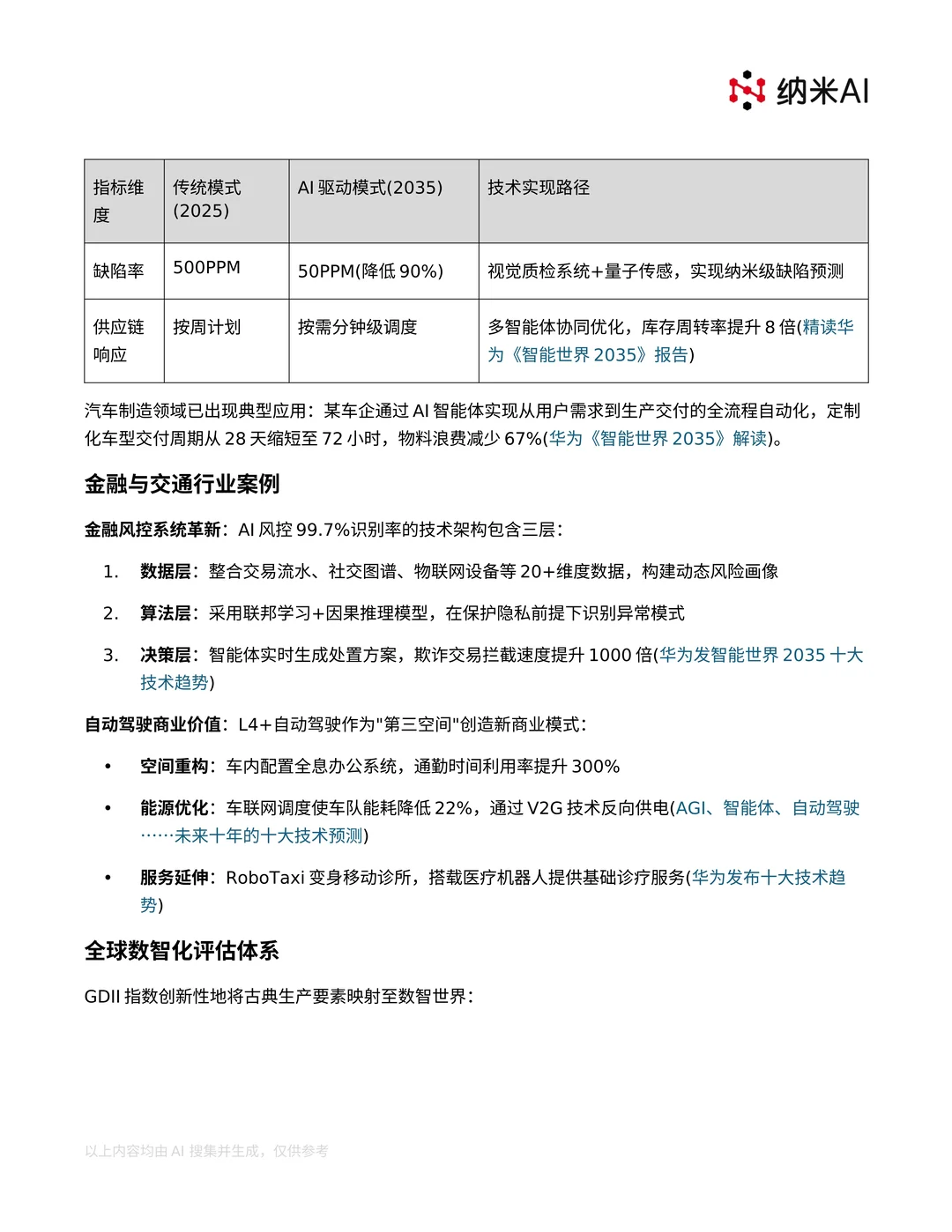 华为《智能世界2035》报告核心观点整理