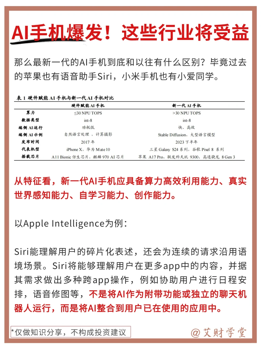 AI手机爆发！哪些行业将受益？