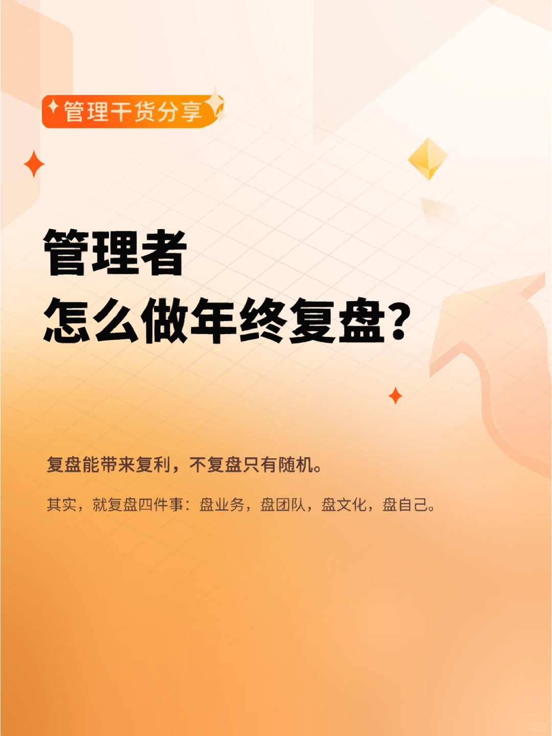 管理者怎么做年终复盘？