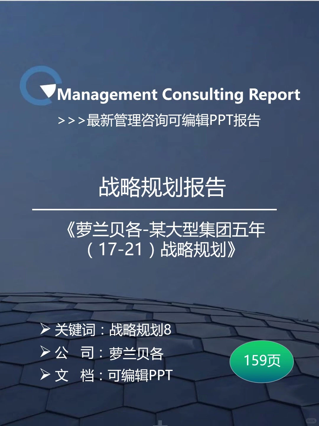 ? 战略规划报告|罗兰贝格:某大型集团五年