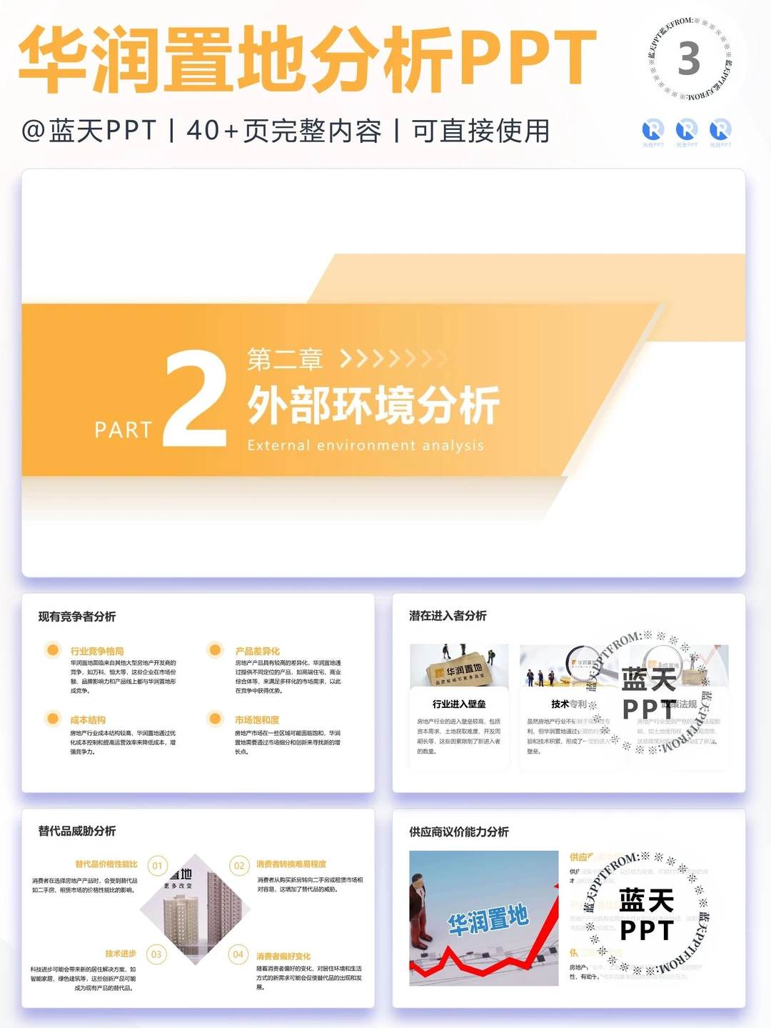 【060】华润置地战略分析营销策略 SWOT PPT