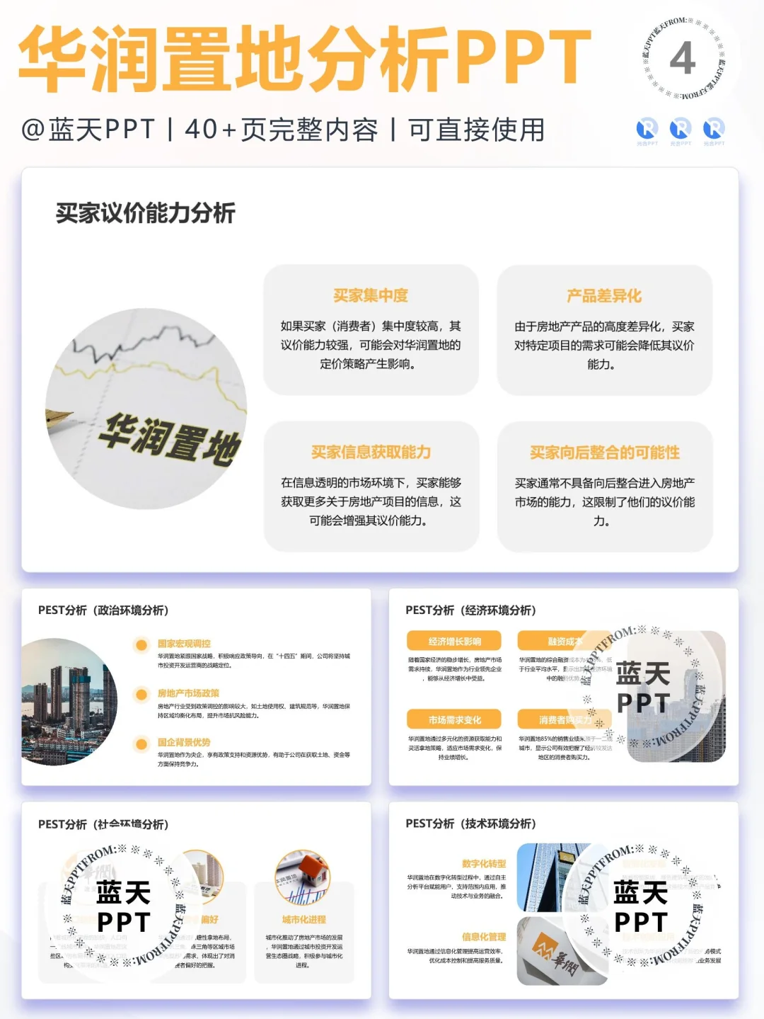 【060】华润置地战略分析营销策略 SWOT PPT