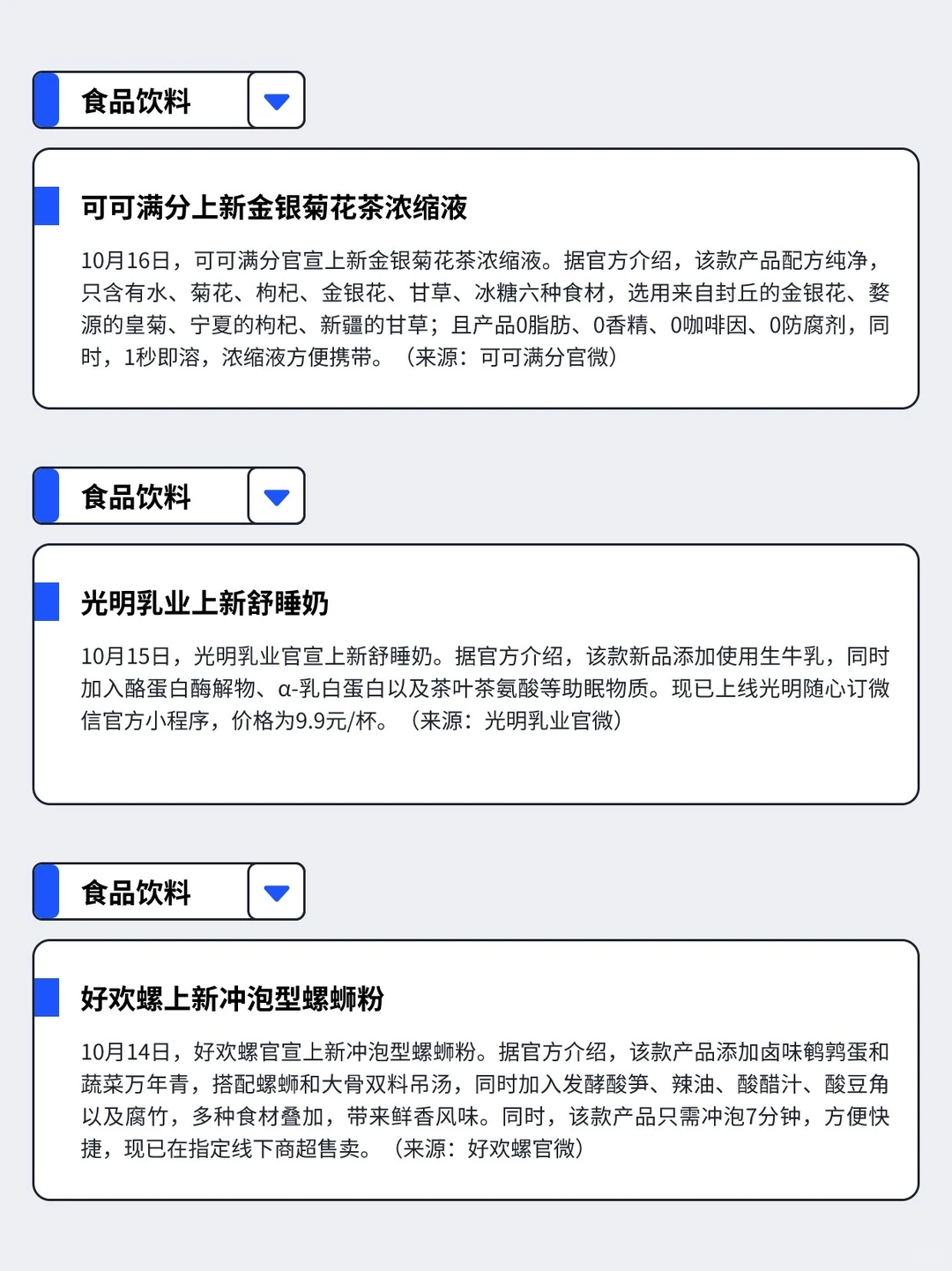 10.14-10.20丨本周快消品行业分析左滑速看