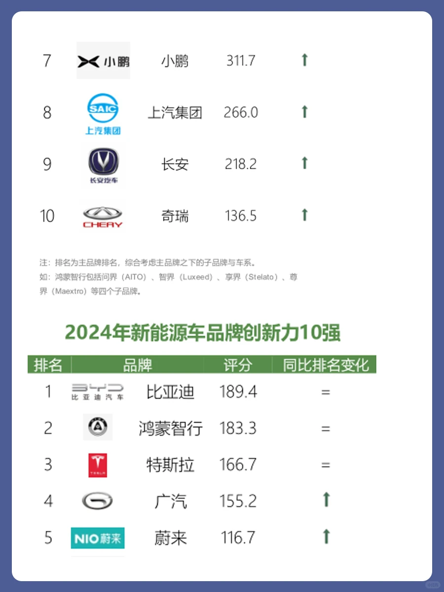 2024年新能源车品牌实力评估报告