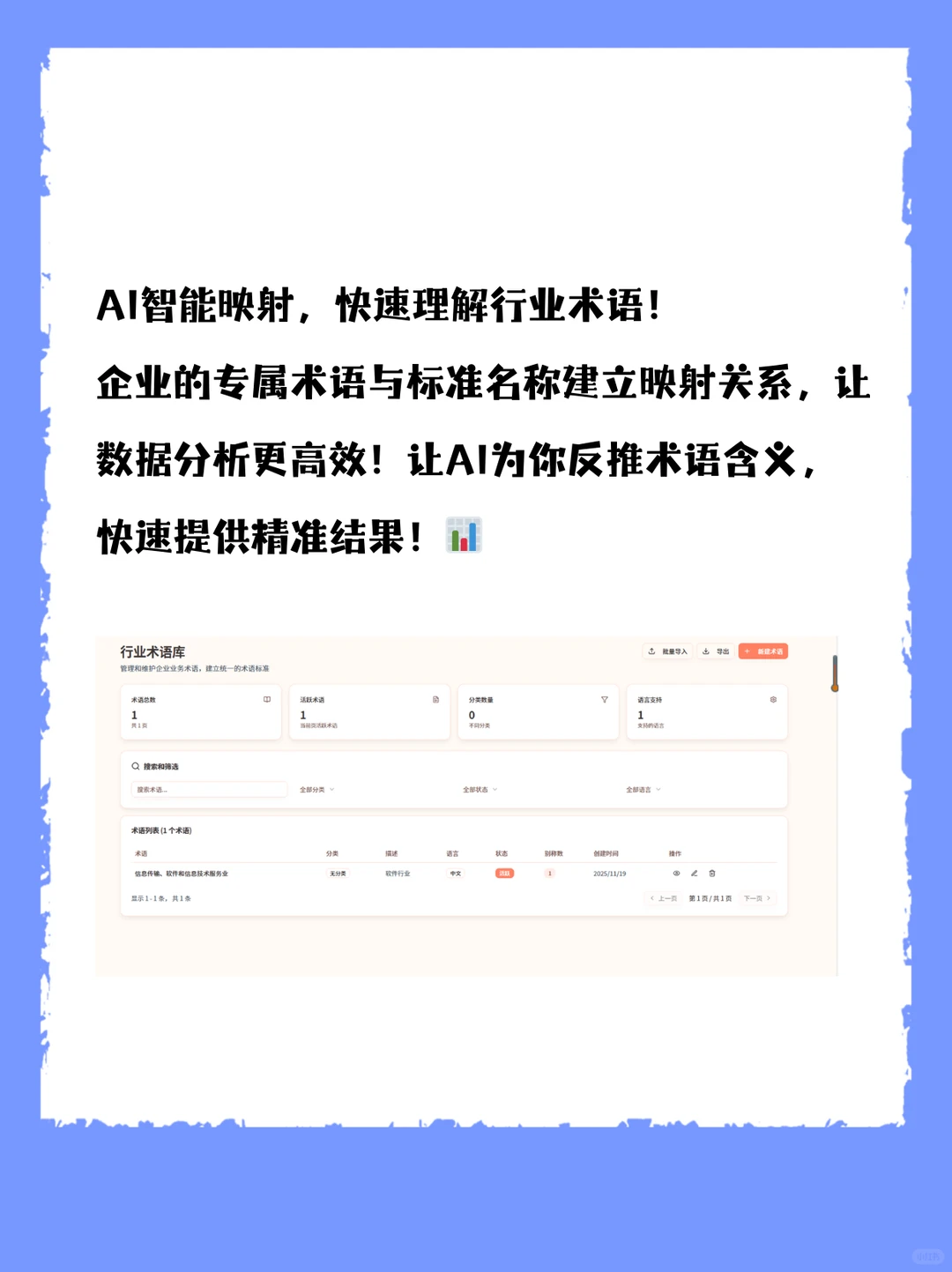 行业术语自动映射，精准数据分析，一键搞定