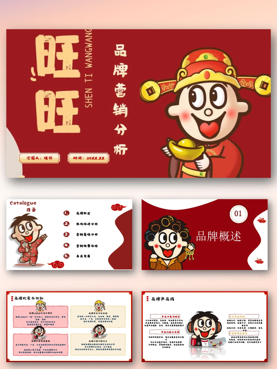 旺旺集团品牌介绍市场营销策略分析PPT 模板