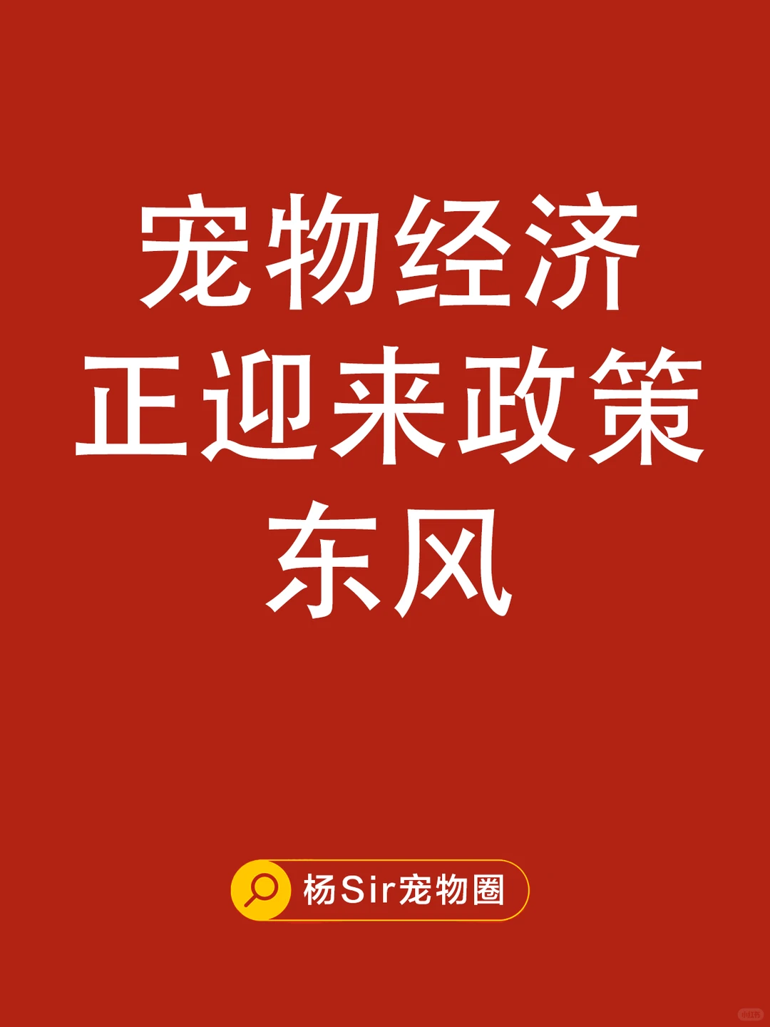 国家六部门联合印发，促进宠物经济！