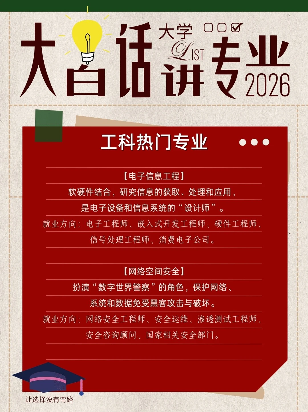 大白话解读:工科热门专业02