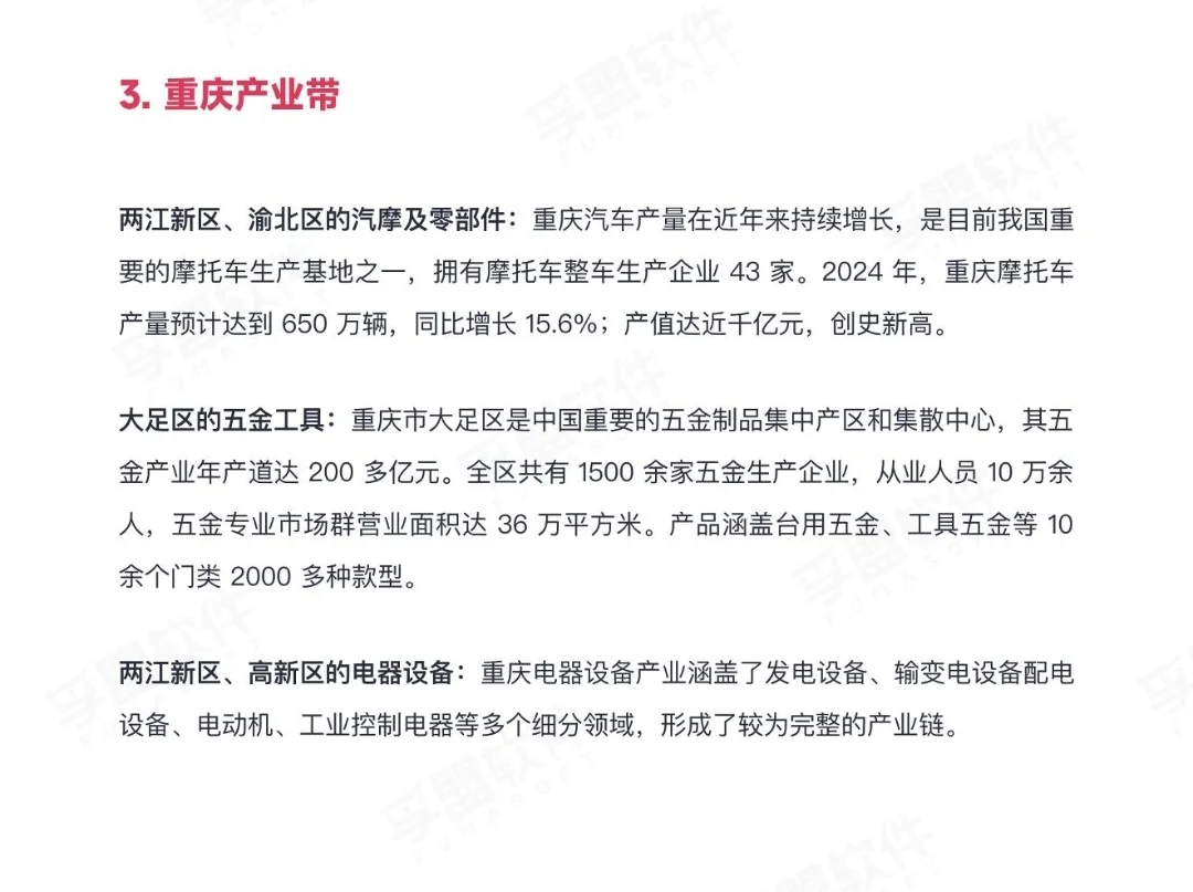 中国外贸产业带分布-其他地区的产业带