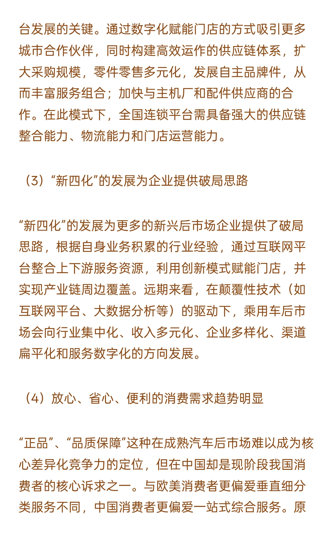 2025-2030年汽车后市场行业政策风险及投资