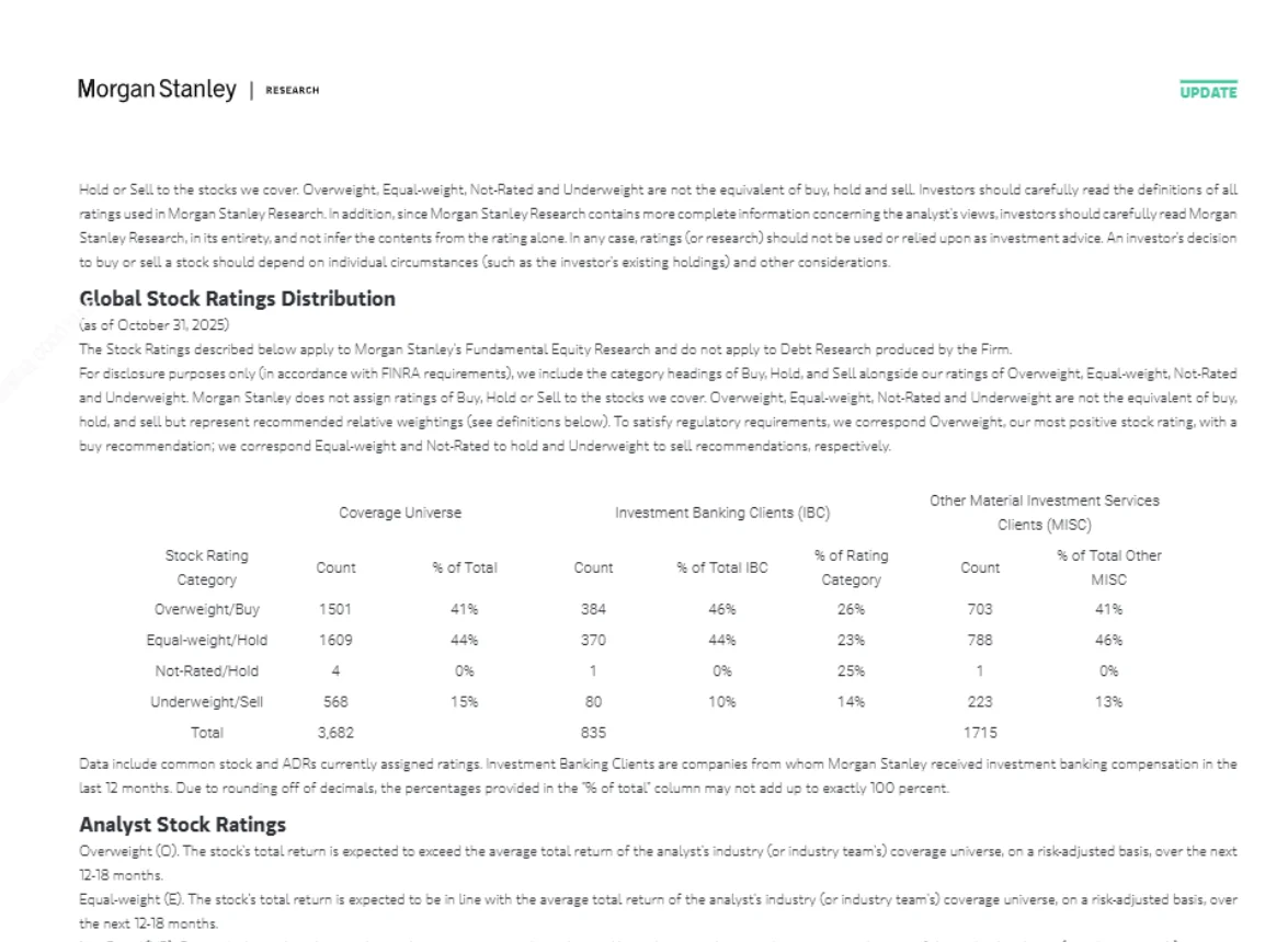 摩根史丹利 中国汽车及共享出行行业解读