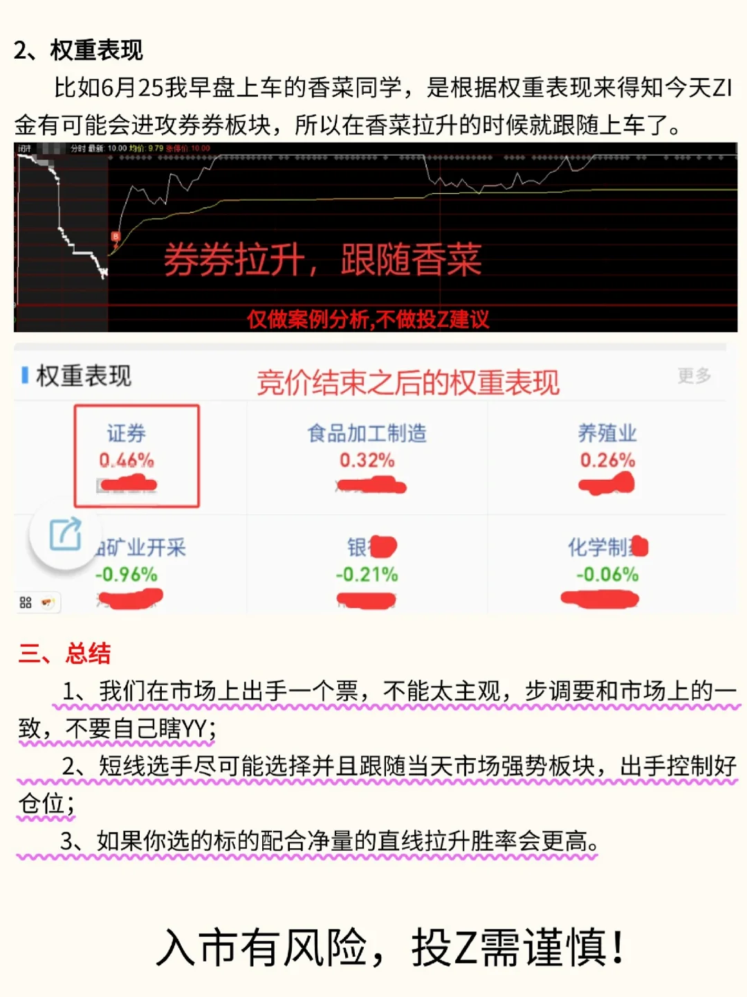 炒股干货分享：强势板块跟随策略