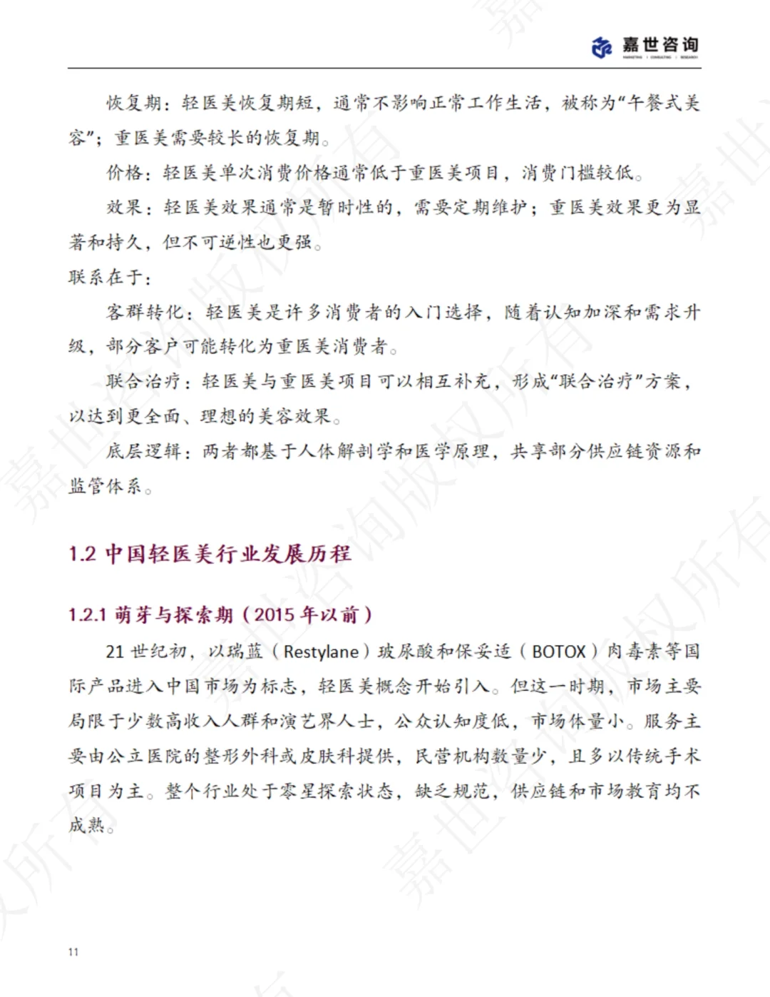 中国轻医美行业现状报告