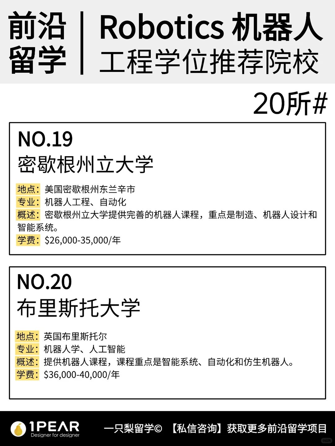 ?前沿留学| Robotics机器人专业推荐院校