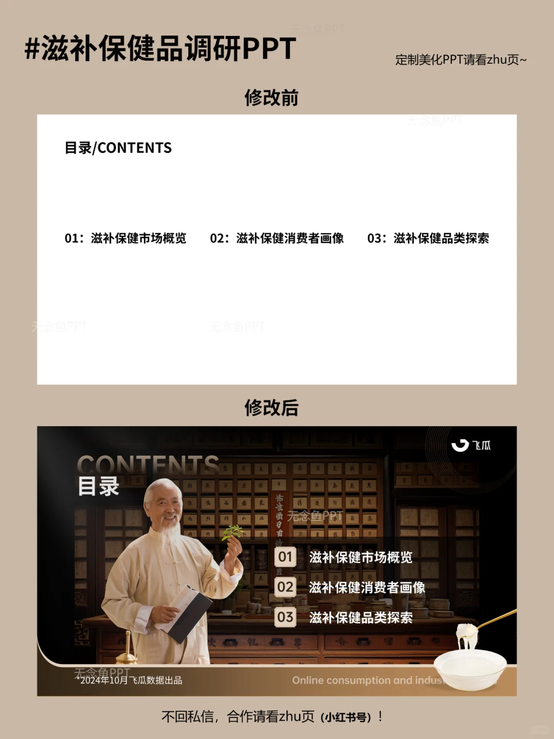 PPT制作|滋补保健品线上消费与行业洞察报告