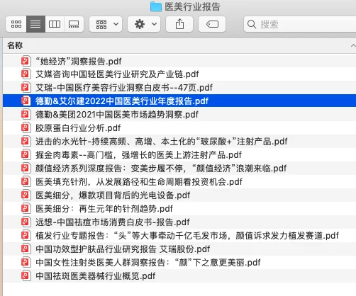 深度了解医美行业，只需要20篇行业报告
