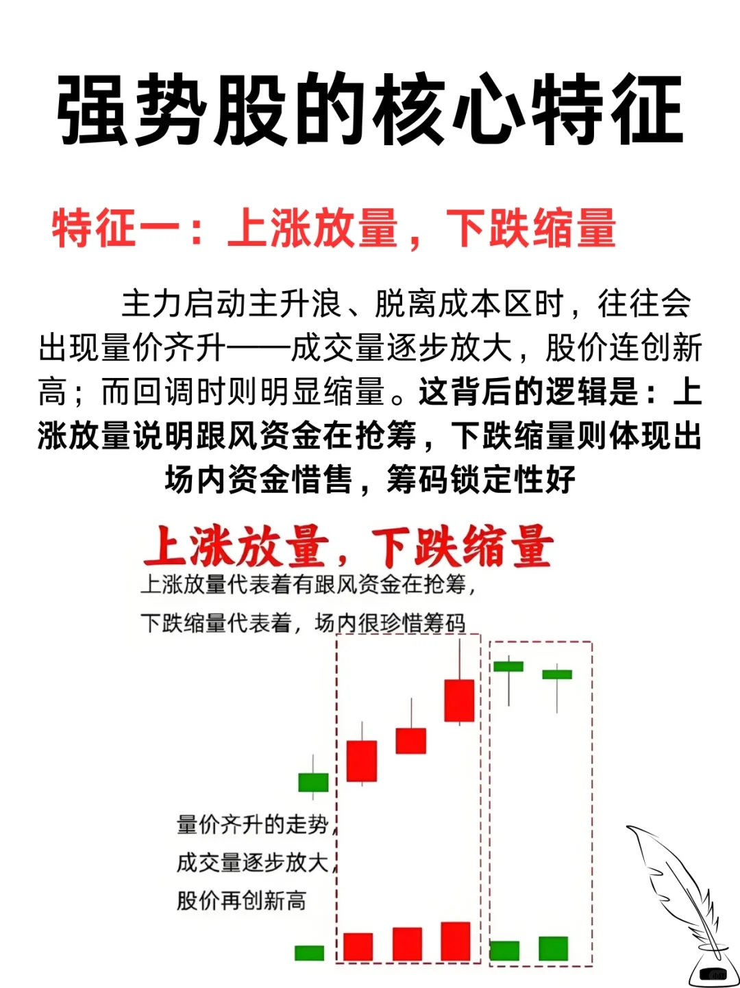 强势股的核心特征！