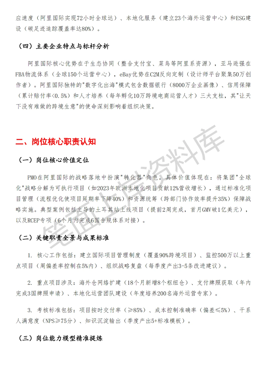 阿里国际项目PMO项目管理