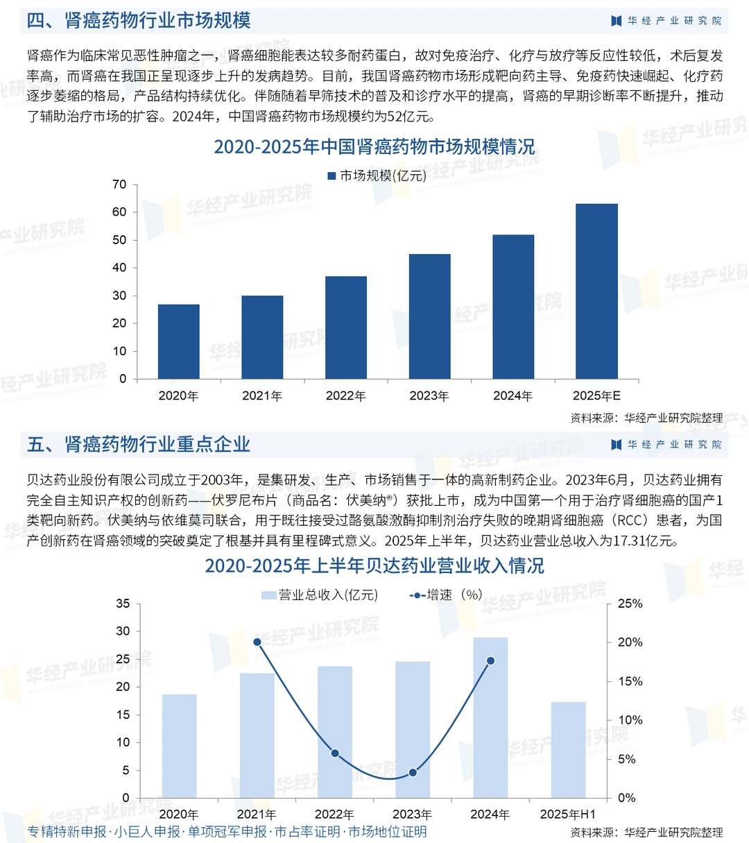 2026年中国肾癌药物行业市场深度分析报告