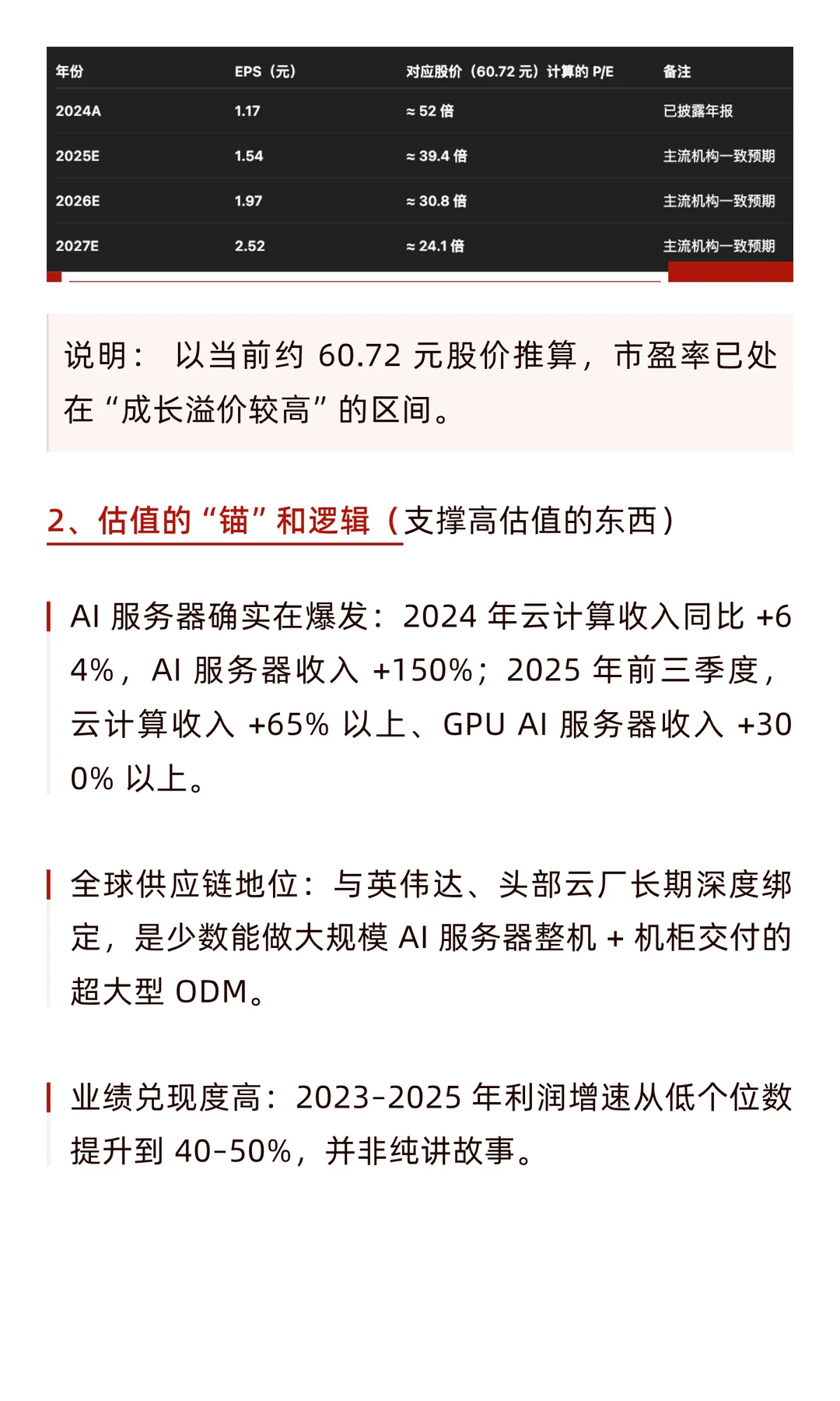 工业富联估值分析（附估值测算）