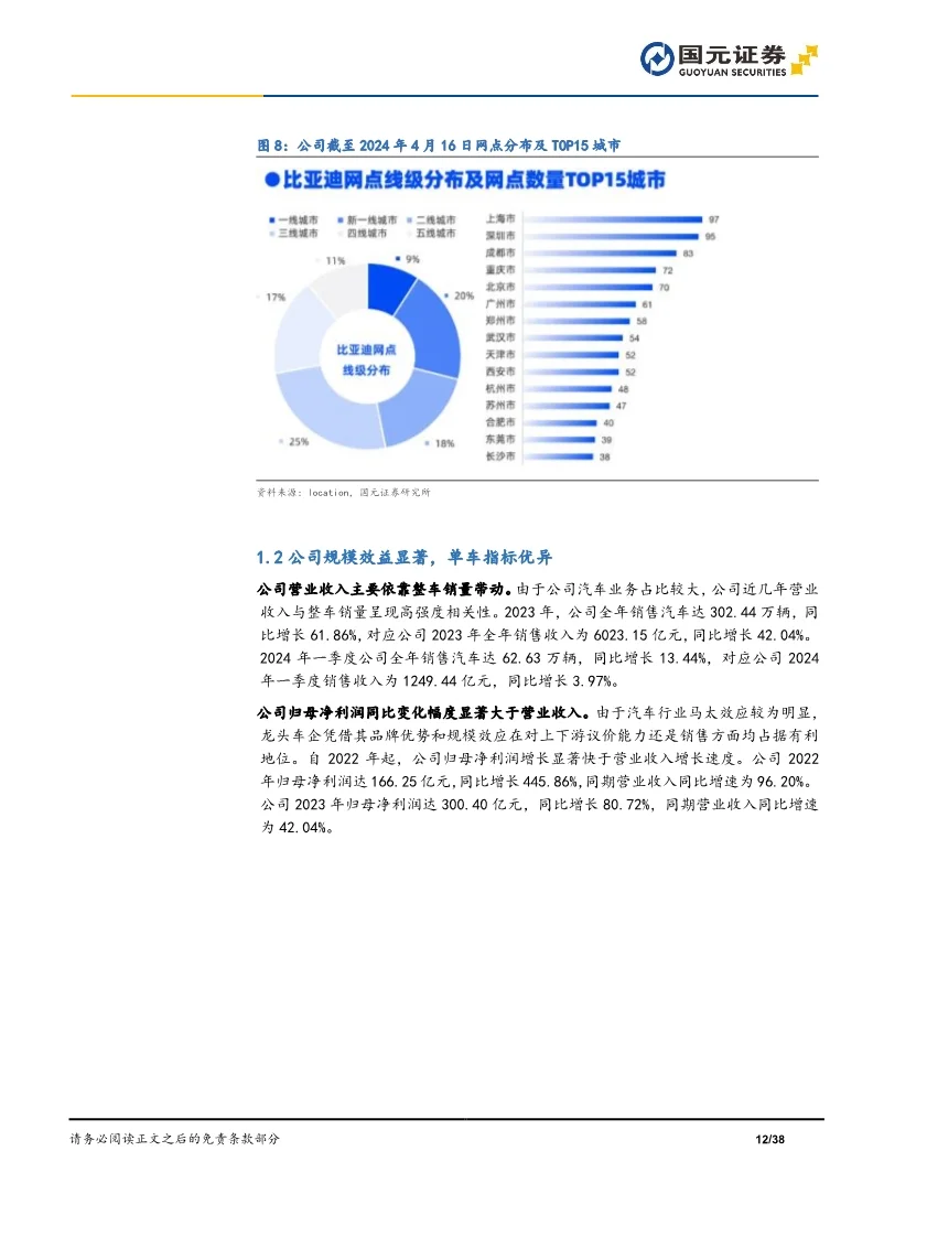 比亚迪汽车行业报告