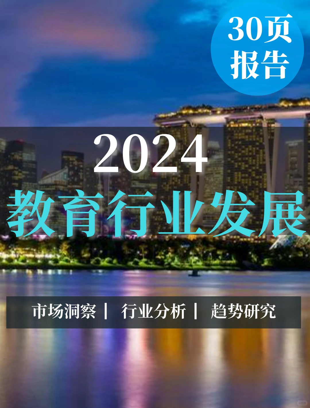 30页报告|2024教育行业发展分析