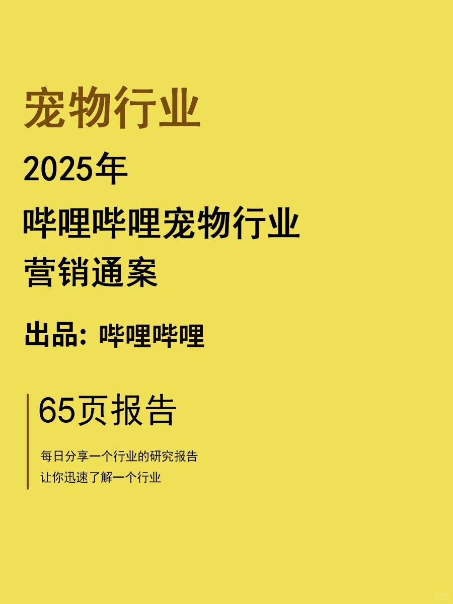 哔哩哔哩2025年宠物行业营销通案 | 24页