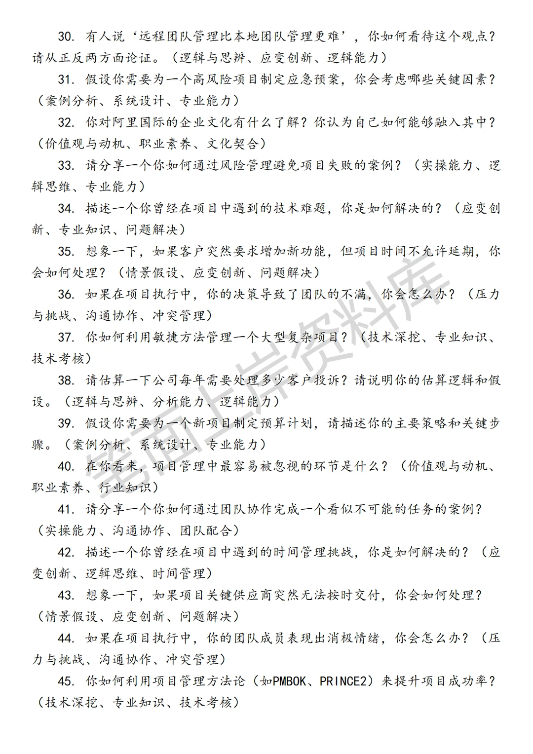 阿里国际项目PMO项目管理