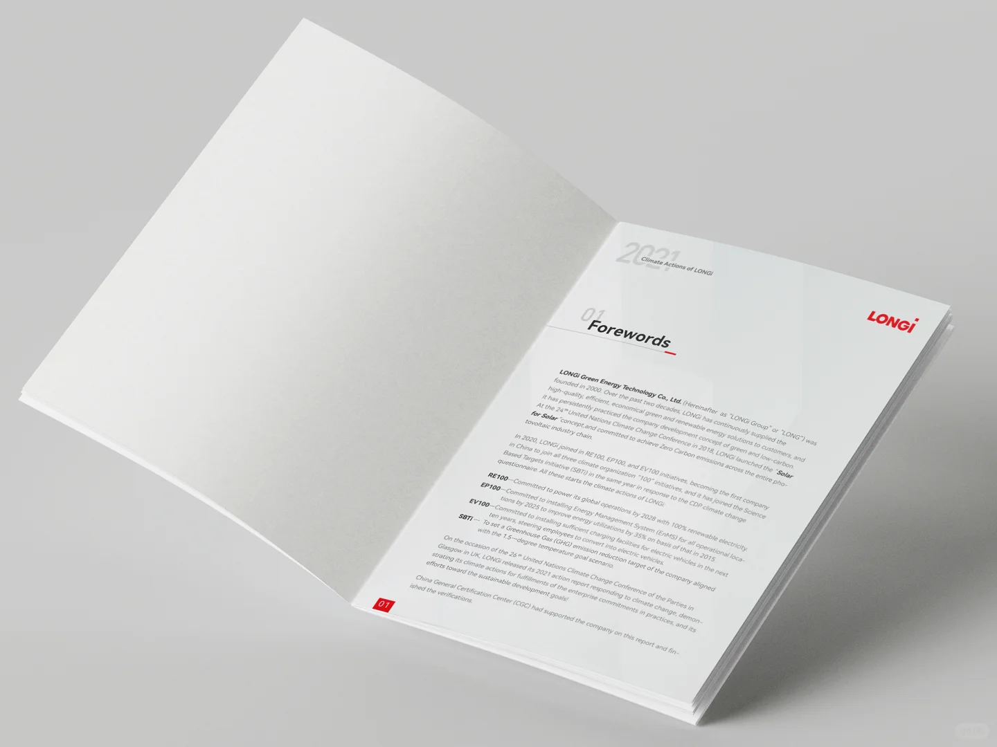 高品质绿能科技白皮书画册设计，简约大气