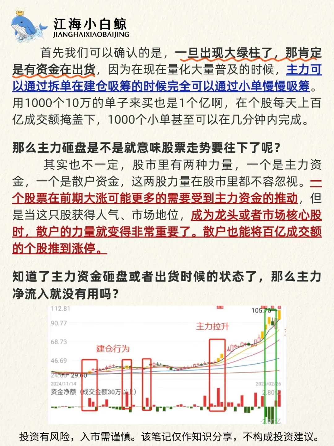 ?一文看懂主力资金❗️