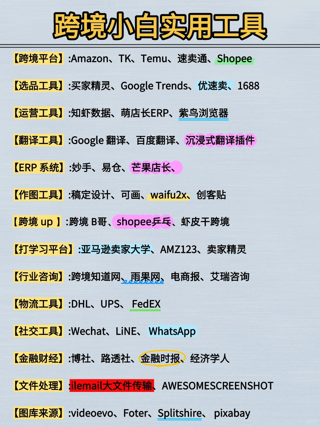 哭死！终于有人愿意把跨境电商说清楚啦！