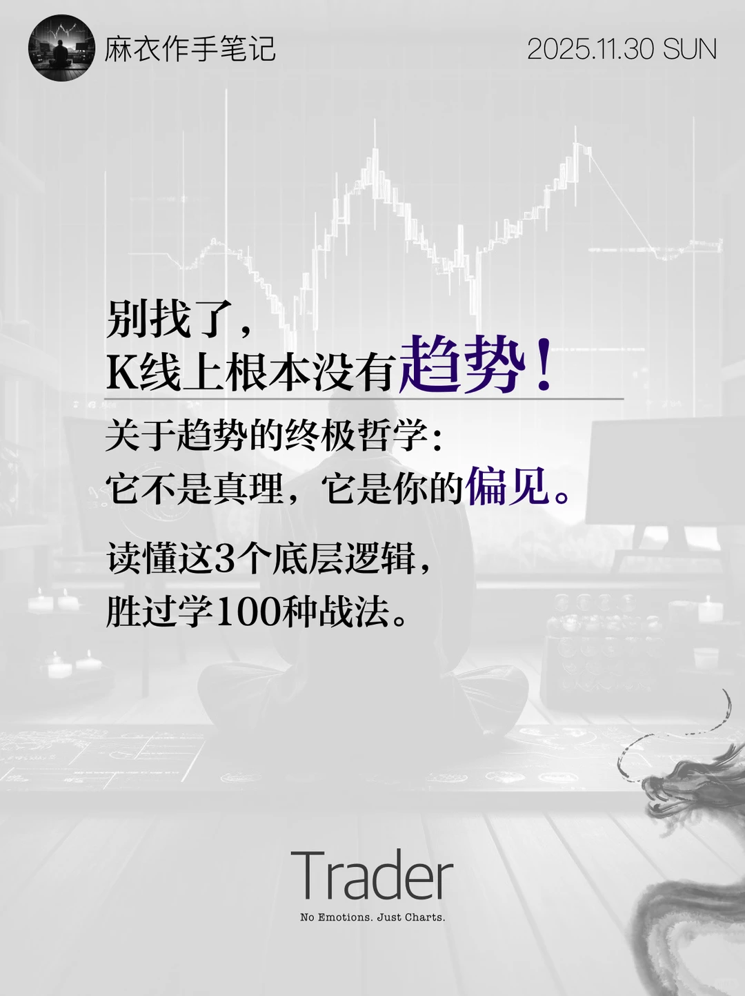 别找了,K线上根本没有“趋势”!?